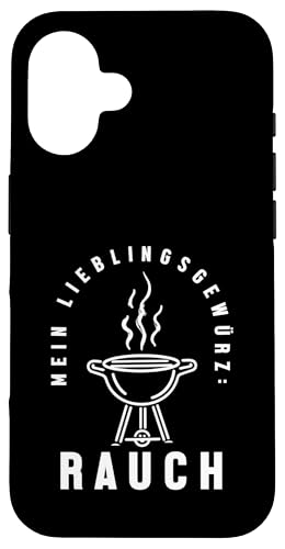 Lieblingsgewürz Rauch Grillen Vatertag Spruch Humor Papa Hülle für iPhone 16 von Lieblingsgewürz Rauch Grillen Vatertag Geschenk