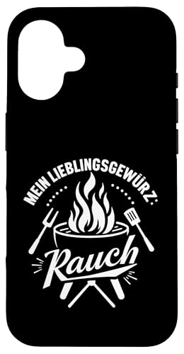 Lieblingsgewürz Rauch Grillen Vatertag Spruch Humor Papa Hülle für iPhone 16 Lieblingsgewürz Rauch Grillen Vatertag Spruch Humor Papa Hülle für iPhone 16 von Lieblingsgewürz Rauch Grillen Vatertag Geschenk