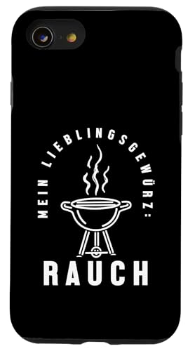 Lieblingsgewürz Rauch Grillen Vatertag Spruch Humor Papa Hülle für iPhone SE (2020) / 7 / 8 von Lieblingsgewürz Rauch Grillen Vatertag Geschenk