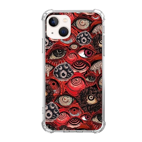 Liehad Psychedelic Gore Eyes Handyhülle Kompatibel mit iPhone 15, Scared Eyes Pattern Cover für Männer Mädchen Frauen Jungen, Stoßfeste Schutzhülle TPU Hülle für iPhone 15 Liehad Psychedelic Gore Eyes Handyhülle Kompatibel mit iPhone 15, Scared Eyes Pattern Cover für Männer Mädchen Frauen Jungen, Stoßfeste Schutzhülle TPU Hülle für iPhone 15 von Liehad