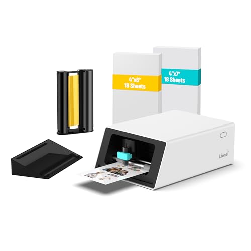 Liene PixCut S1 | All-in-One Fotodrucker, Aufkleberdrucker und Schneidemaschine | Multifunktionsdrucker und Stickerdrucker für Scrapbook und DIY-Projekte | 300 DPI Farbsublimation Liene PixCut S1 | All-in-One Fotodrucker, Aufkleberdrucker und Schneidemaschine | Multifunktionsdrucker und Stickerdrucker für Scrapbook und DIY-Projekte | 300 DPI Farbsublimation von Liene