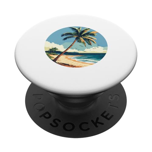 Das Leben ist wirklich gut, Strand, Herzschlag, Sommer, Strandurlaub PopSockets Klebender PopGrip von Life Is Really Good Summer Beach Vacation Graphic