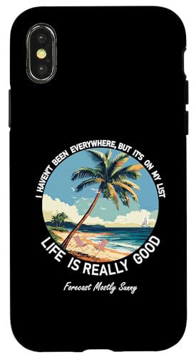 Das Leben ist wirklich gut: Sommer-Strandurlaub-Grafik Hülle für iPhone X/XS von Life Is Really Good Summer Beach Vacation Graphic