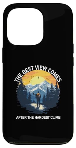 Die beste Aussicht hat man nach dem schwersten Aufstieg — Souvenirwandern Hülle für iPhone 13 Pro Die beste Aussicht hat man nach dem schwersten Aufstieg — Souvenirwandern Hülle für iPhone 13 Pro von Life Is Really Good Summer Beach Vacation Graphic