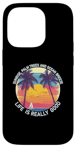 Life Is Really Good Hawaiian Vintage 80er Palmen Sunrise Hülle für iPhone 14 Pro Life Is Really Good Hawaiian Vintage 80er Palmen Sunrise Hülle für iPhone 14 Pro von Life Is Really Good Summer Beach Vacation Graphic