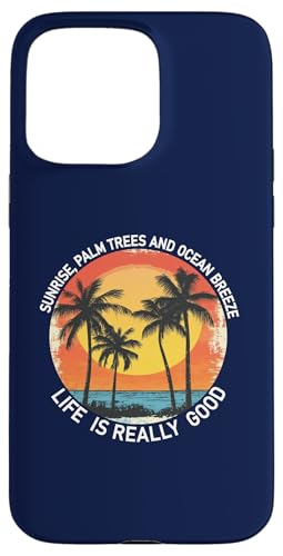 Life Is Really Good Hawaiian Vintage 80er Palmen Sunrise Hülle für iPhone 15 Pro Max Life Is Really Good Hawaiian Vintage 80er Palmen Sunrise Hülle für iPhone 15 Pro Max von Life Is Really Good Summer Beach Vacation Graphic