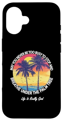 Life Is Really Good Palme Sommer Strand Urlaub Grafik Hülle für iPhone 16 Life Is Really Good Palme Sommer Strand Urlaub Grafik Hülle für iPhone 16 von Life Is Really Good Summer Beach Vacation Graphic