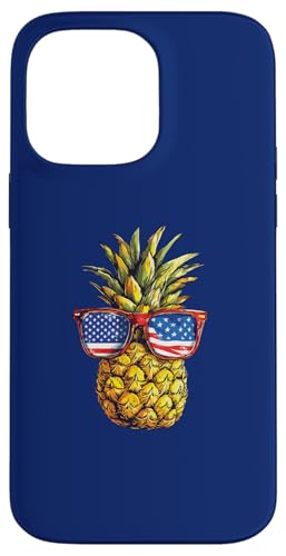 Life Is Really Good Pineapple Strandsonnenbrille mit US-Flagge Hülle für iPhone 14 Pro Max von Life Is Really Good Summer Beach Vacation Graphic
