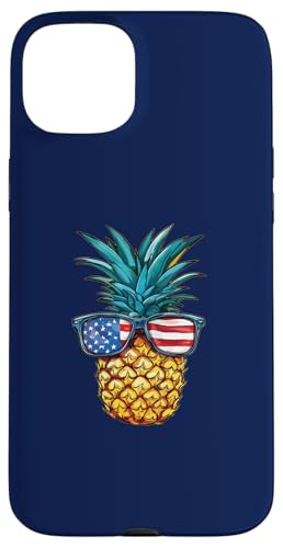 Life Is Really Good Pineapple Strandsonnenbrille mit US-Flagge Hülle für iPhone 15 Plus Life Is Really Good Pineapple Strandsonnenbrille mit US-Flagge Hülle für iPhone 15 Plus von Life Is Really Good Summer Beach Vacation Graphic