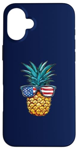 Life Is Really Good Pineapple Strandsonnenbrille mit US-Flagge Hülle für iPhone 16 Plus Life Is Really Good Pineapple Strandsonnenbrille mit US-Flagge Hülle für iPhone 16 Plus von Life Is Really Good Summer Beach Vacation Graphic