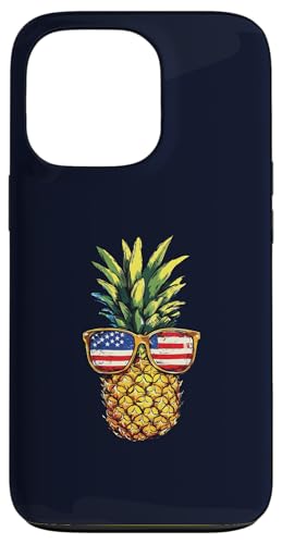 Life Is Really Good Pineapple USA Flag Beach Sunglasses Hülle für iPhone 13 Pro von Life Is Really Good Summer Beach Vacation Graphic