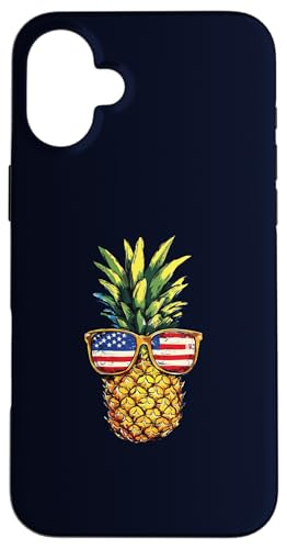 Life Is Really Good Pineapple USA Flag Beach Sunglasses Hülle für iPhone 16 Plus Life Is Really Good Pineapple USA Flag Beach Sunglasses Hülle für iPhone 16 Plus von Life Is Really Good Summer Beach Vacation Graphic