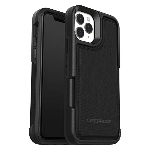 LifeProof Flip verstärkte Schutzhülle mit Steckplatz für 2 Kredit oder Scheckkarten für iPhone 11 Pro Schwarz von LifeProof