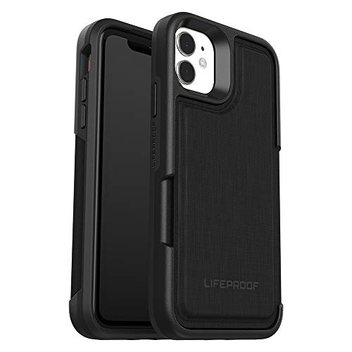 LifeProof Flip verstärkte Schutzhülle mit Steckplatz für 2 Kredit oder Scheckkarten für iPhone 11 Schwarz von LifeProof