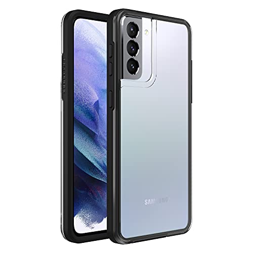 LifeProof SEE Hülle für Samsung Galaxy S21+ 5G, stoßfest, Sturzschutz bis 2 Meter, ultraschlank, schützende transparente Hülle, Nachhaltig hergestellt, Transparent/Schwarz von LifeProof