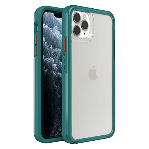 LifeProof SEE Hülle für iPhone 11 Pro Max, stoßfest, Sturzschutz bis 2 Meter, ultraschlank, schützende transparente Hülle, Nachhaltig hergestellt, Transparent/Grün von LifeProof