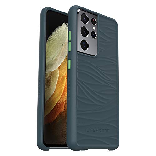 LifeProof Wake Hülle für Samsung Galaxy S21 Ultra 5G, stoßfest, Sturzschutz bis 2 Meter, schlanke schützende Hülle, Nachhaltig hergestellt aus recyceltem Ozeanplastik, Grau von LifeProof