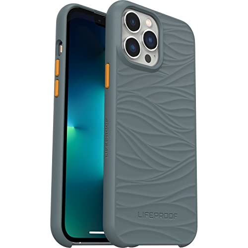 LifeProof Wake Hülle für iPhone 13 Pro Max/iPhone 12 Pro Max, stoßfest, Sturzschutz bis 2 Meter, schlanke schützende Hülle, Nachhaltig hergestellt aus recyceltem Ozeanplastik, Grau von LifeProof