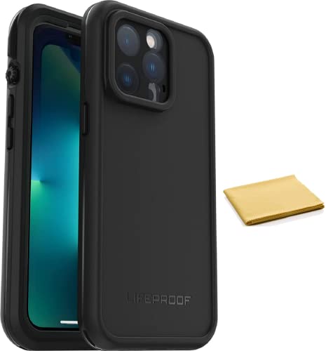 LifeProof FRFRE Series wasserdichte Schutzhülle mit Magsafe für iPhone 13 Pro (nur mit Reinigungstuch, Keine Einzelhandelsverpackung) Schwarz von LifeProof