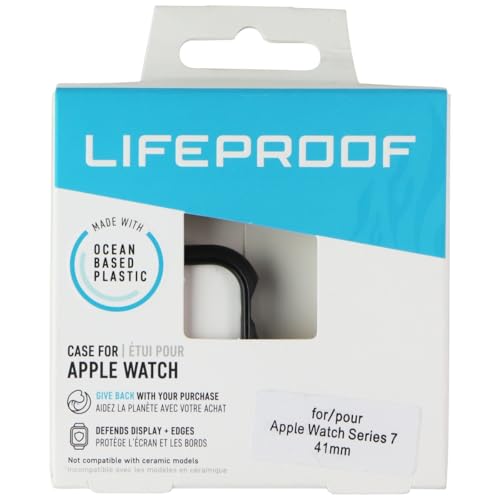 LifeProof Watch Bumper for Apple Watch Series 8/7 41mm, stoßfeste, sturzsichere, schlanke Schutzhülle für Apple Watch, schützt den Display und die Kanten, nachhaltig hergestellt, Schwarz von LifeProof