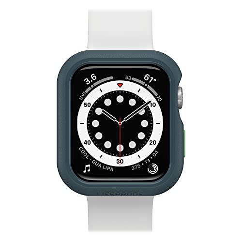LifeProof Watch Bumper for Apple Watch Series SE 2. gen/SE 1. gen/6/5/4 44mm, stoßfeste, sturzsichere, schlanke Schutzhülle für Apple Watch, schützt den Display und die Kanten, Grau von LifeProof