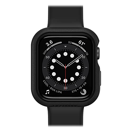 LifeProof Watch Bumper for Apple Watch Series SE 2. gen/SE 1. gen/6/5/4 44mm, stoßfeste, sturzsichere, schlanke Schutzhülle für Apple Watch, schützt den Display und die Kanten, Schwarz von LifeProof