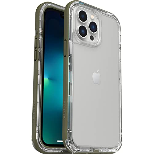 LifeProof für Apple iPhone 13 Pro Max / iPhone 12 Pro Max, sturzgeschützte, schmutzabweisende und schneesichere Schutzhülle, Next Serie, Transparent/Grün von LifeProof