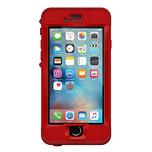 Lifeproof NüüüD Series iPhone 6s Plus Schutzhülle, wasserdicht, Einzelhandelsverpackung, Campfire (FLAME RED / KICKFLIP RED) von LifeProof