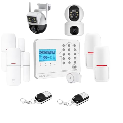 Alarmanlage Smart Life Wireless WiFi Internetbox und GSM Futura Weiß Smart Life und 2 Dual-Kameras von Lifebox