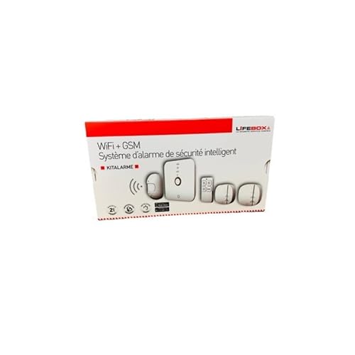 LIFEBOX - LBXKITALARMEVANNE01 - Alarmanlage GSM und WiFi Lifebox mit Anti-Überschwemmung, kompatibel mit Smartlife, Weiß von Lifebox