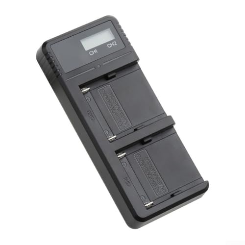 Für Sony NPF-Serie, kompatibles Dual-USB-Ladegerät mit einem leicht ablesbaren LCD-Status-Bildschirm von LifenaviStore