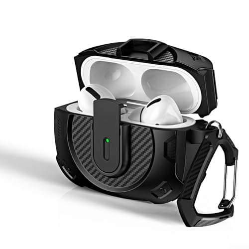 Schutzhülle aus TPU und Polycarbonat für Airpods 4, inklusive praktischem Schlüsselanhänger-Aufsatz, Schwarz Schutzhülle aus TPU und Polycarbonat für Airpods 4, inklusive praktischem Schlüsselanhänger-Aufsatz, Schwarz von LifenaviStore