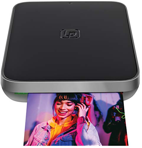 Lifeprint 3x4.5 Tragbarer Foto- und Videodrucker für iOS- und Android-Geräte. Erwecken Sie Ihre Fotos mit Augmented Reality zum Leben - Schwarz von Lifeprint