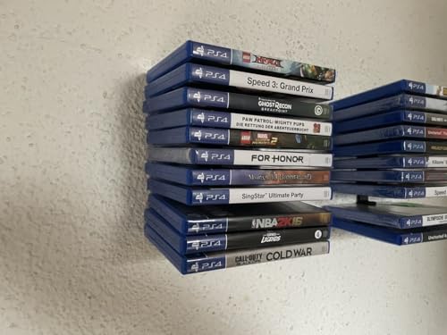 2x Wandhalterung Halterung für 11 PS4 PS5 Videospiele - Game Storage von LiftWood