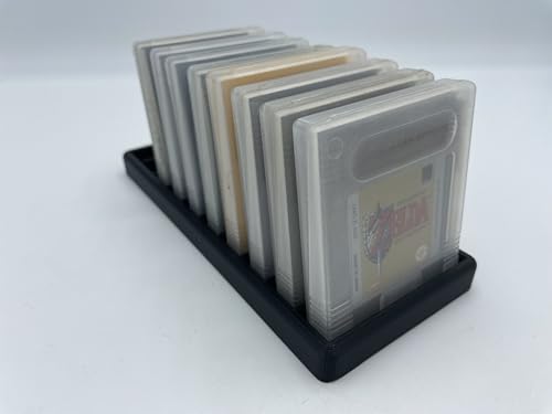 Aufsteller Ständer Halterung für 10 Gameboy Classic Color Videospiele in Schutzhülle - Game Storage von LiftWood