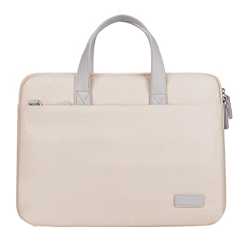 Lifup Laptoptasche Geschäfts Aktentasche Leichte Laptop Aktentasche Wasserdichte Laptop Tasche Computertasche Notebooktasche Umhängetasche Beige 2 14 Zoll von Lifup