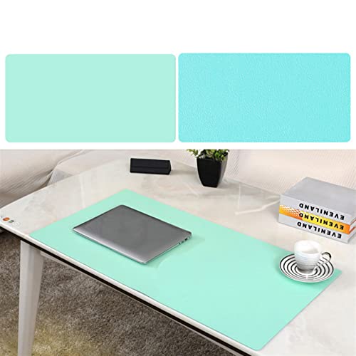 Lifup Wasserdicht PU Leder Schreibtischunterlage Rutschfeste Mauspad für Büro und Zuhause Doppelseitig Grün Blau 60x50cm von Lifup