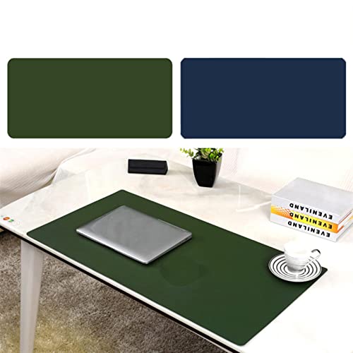 Lifup Wasserdicht PU Leder Schreibtischunterlage Rutschfeste Mauspad für Büro und Zuhause Doppelseitig Grün Marinenblau 50x30cm von Lifup
