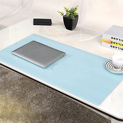 Lifup Wasserdicht PU Leder Schreibtischunterlage Rutschfeste Mauspad für Büro und Zuhause Einseitig Blau 120x45cm von Lifup