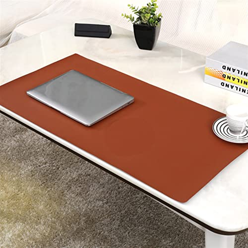Lifup Wasserdicht PU Leder Schreibtischunterlage Rutschfeste Mauspad für Büro und Zuhause Einseitig Braun 100x45cm von Lifup
