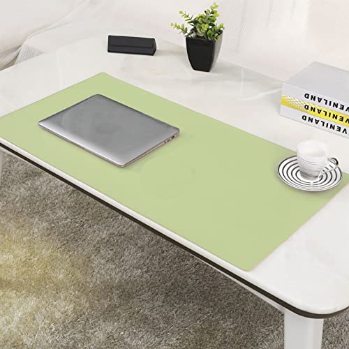 Lifup Wasserdicht PU Leder Schreibtischunterlage Rutschfeste Mauspad für Büro und Zuhause Einseitig Grün 2 75x45cm von Lifup