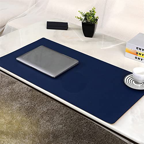 Lifup Wasserdicht PU Leder Schreibtischunterlage Rutschfeste Mauspad für Büro und Zuhause Einseitig Marinenblau 80x60cm von Lifup