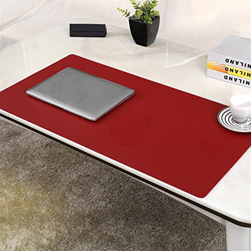 Lifup Wasserdicht PU Leder Schreibtischunterlage Rutschfeste Mauspad für Büro und Zuhause Einseitig Rot 70x50cm von Lifup