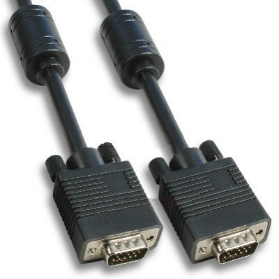 Ligawo 6515003 Premium VGA Kabel mehrfach geschirmt mit Ferritkern, 5m schwarz von Ligawo