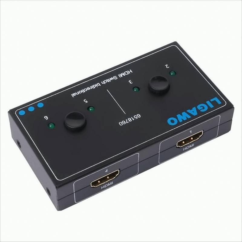 Ligawo 6518760 HDMI Switch Umschalter bidirektional Duplex 1x2/ 2x1 von Ligawo