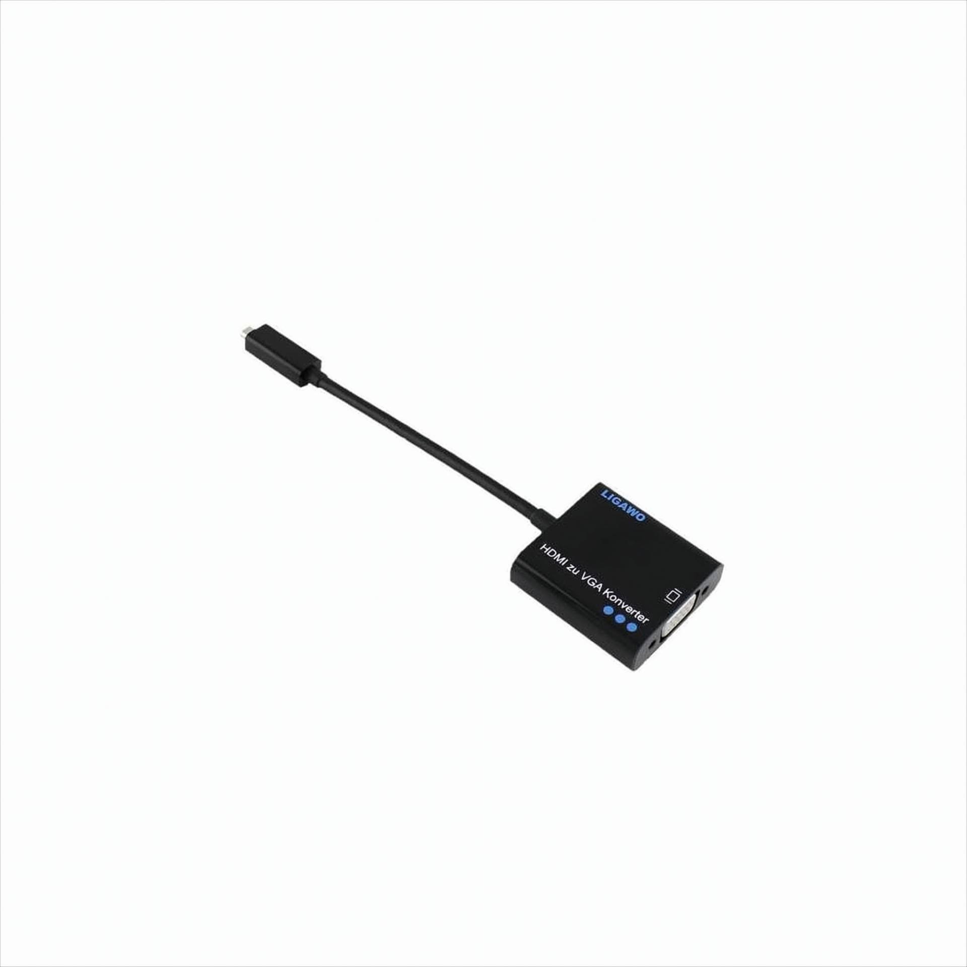 Ligawo 6518926 Micro HDMI-D zu VGA Kabel Adapter Konverter 1:1 von Ligawo