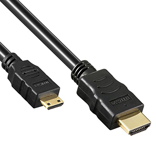 Ligawo 6543202 HighSpeed Mini A-C HDMI Kabel (2 m) mit Ethernet von Ligawo