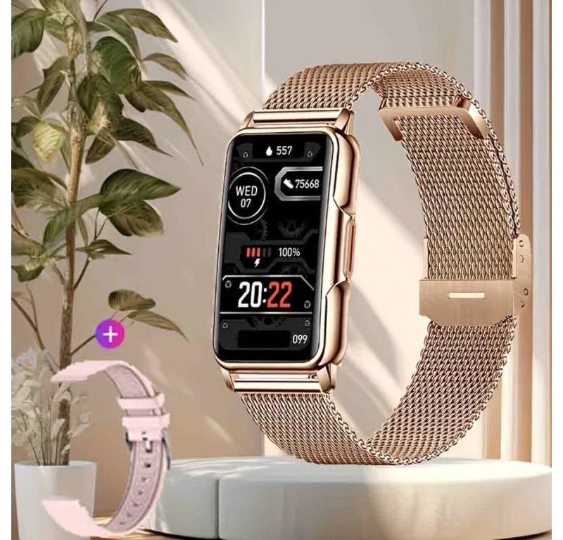 Lige Fur Herren Damen mit HD-Touchscreen, 180 mAh Akku Smartwatch (1.46 cm, Andriod iOS), mit Wetter, Wecker, Nachrichtenbenachrichtigung, 20+ Sportmodi von Lige
