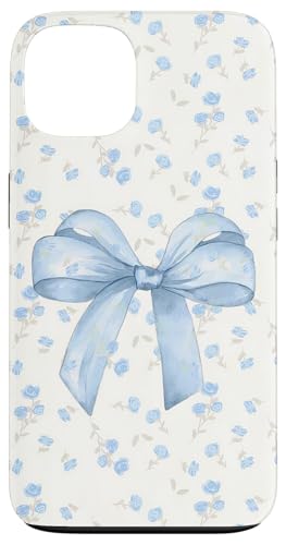 Hellblaue Schleife und Wildblumenmuster, niedlich, Kokette, Vintage Hülle für iPhone 13 Hellblaue Schleife und Wildblumenmuster, niedlich, Kokette, Vintage Hülle für iPhone 13 von Light Blue Bow & Wildflower Pattern Cute Coquette