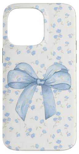 Hellblaue Schleife und Wildblumenmuster, niedlich, Kokette, Vintage Hülle für iPhone 14 Pro Max Hellblaue Schleife und Wildblumenmuster, niedlich, Kokette, Vintage Hülle für iPhone 14 Pro Max von Light Blue Bow & Wildflower Pattern Cute Coquette